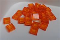 LEGO Parts & Pieces 6254252 - 3070 Flat Tile 1 x 1 Transparent Orange x30