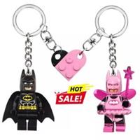 2025 Exclusive Pink Fairy Batman Lego Keychain for Couple Valentine's Day F59