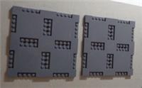 LEGO 69958 City Spare Road Plate 16X16X2/3 Extending Plate Dark Stone Grey x2