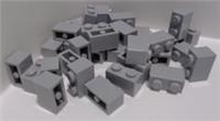 LEGO Spare Parts 3004 - 4211388 1x2 Bricks Medium Stone Grey x38