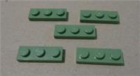 LEGO 3623 - 6069257 Plates 1x3 Sand Green x5 Parts & Pieces & Bricks**