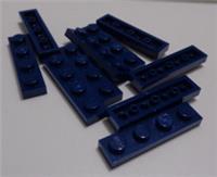 Lego Parts & Pieces 3710 - 4502089 Plate 1x4 Earth Blue x10
