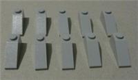 Lego 4286 - 421148 Sloped Brick 1x3 Medium Stone Grey x10 - Creator Expert