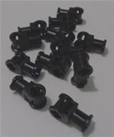 LEGO TECHNIC 4107081 - 32039 Catch With Cross Hole Black x12 Parts & Pieces**