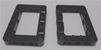 LEGO TECHNIC Parts 64179 - 6016154 Beam Frame 5x7 Black x2