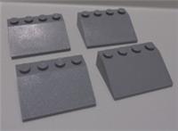 LEGO Parts 3297 Slope 33 3x4 Medium Stone Grey x4