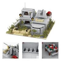 WW2 Army Military Bunker Battlefield MOC Building Blocks Set 928pcs Quality Gift