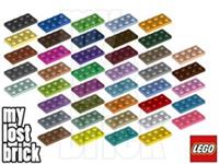 LEGO - Part 3020 - Plates 2x4 (MULTIPACK) + NEW + SELECT COLOUR + FREE POSTAGE