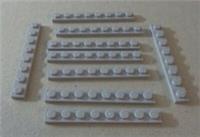 LEGO Parts & Pieces 3460 - 4211425 1x8 Plates Medium Stone Grey x9 **