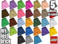 LEGO - Part 24307 - Wedge Plate 2x2 Right (Pack of 5) + NEW + SELECT COLOUR
