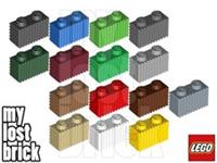 LEGO - Part 2877 - Bricks 1x2 with Grill (MULTIPACK) + NEW + SELECT COLOUR