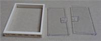 LEGO 80683 42205 City Train Door 3x6 & 1x6x6 Frame White/ Clear x1
