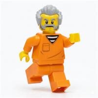 LEGO City Jail Prisoner Male Minifigure from Police Boat 60456 New