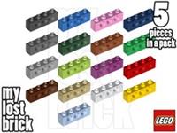 LEGO - Part 3701 - Technic Bricks 1x4 with Holes (Pack of 5) +NEW +SELECT COLOUR
