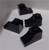 LEGO Spare Parts 78666 6369578 Arch 1 x 2 Inverted Black x4