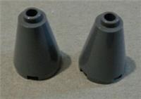 LEGO 3942 / 14918 / 63417/6092666 2X2X2 Cone Dark Stone Grey x2 Pieces & Parts**