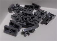 LEGO Pieces & Parts 92280 44861 Plate 1x2 W/ Vertical Grip Dark Stone Grey x20