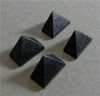 LEGO Parts & Pieces 6051508 - 15571 End Ridged Tile 1X2/45 degrees Black x4
