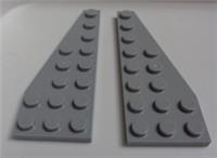 LEGO PART 50304/50305 Wedge Left & Right 8x3 Medium Stone Grey x1 Pair
