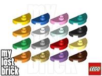 LEGO - Part 1745 - Plate Round 1x2 Half with Stud (MULTIPACK) +SELECT COLOUR/QTY