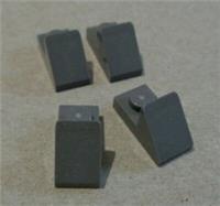 Lego 15672 6069164 Roof Tile 1X2 45 deg W 1/3 Plate Dark Grey x4 Pieces &Parts