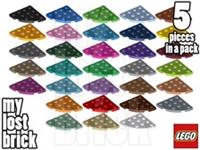 LEGO - Part 30565 - Round Corner Plates 4x4 (Pack of 5) + NEW + SELECT COLOUR