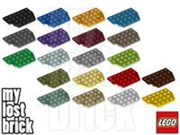 LEGO - Part 32059 - Plates 4x6 Cut Corners (SINGLE) + NEW + SELECT COLOUR / QTY