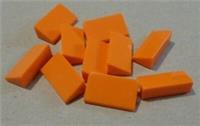 LEGO 85984 - 6068996 Smooth Slope Tile 1X2 Bright Orange x10 Bricks & Pieces**