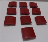 LEGO Parts & Pieces 15068 - 6107758 CURVED 2x2 NO STUDS Dark Red x10 **