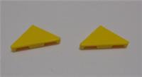Lego 35787 6329868 Tile 2x2 W/Deg 45 Cut Bright Yellow x2 Parts & Pieces **