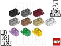 LEGO - Part 30236 - Bricks 1x2 Side Bar Handle (Pack of 5) + NEW + SELECT COLOUR