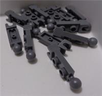 LEGO 14419 6039482 Modified 1 x 2 W/Socket/Ball Dark Stone Grey x12 Pieces*