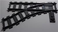 Lego 6085213 18612 Train City Switching Track Junction Point Dark Stone Grey x1