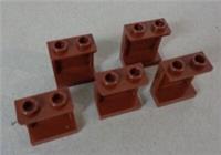 Lego Parts & Pieces 35378 94638 6064188 Panel 1 x 2 x 2 Reddish Brown x5