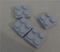 LEGO 3022 - 4211397 Plates 2x2 Medium Stone Grey x4 Pieces & Parts **