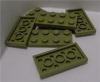 LEGO 3020 - 6020144 Plates 2x4 Olive Green Parts & Pieces x6