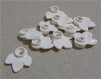 Lego 32607 - 6382783 Leafs With 3 Leaves White x10 Pieces & Parts