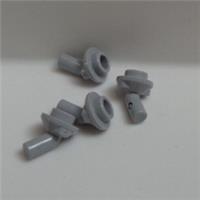 LEGO 6326748 - 65578 Bar 1L with Angled Hollow Stud Medium Stone Grey x4