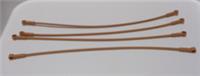 LEGO New Parts 27965 6299954 FLEX TUBE 21 MODULE W/ 3.2 HOLE Medium Nougat x4