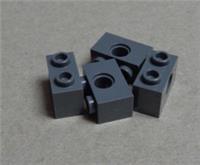 LEGO Parts & Pieces 3700 - 4211111 Technic Brick 1x2 Dark Stone Grey x4