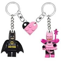 NEW Exclusive Pink Fairy Batman Lego Keychain for Couple Valentine's Day Gift