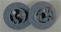 LEGO Technic 35189 - 6293340 Wheel Hub & Disc Brake Dark Stone Grey x2**