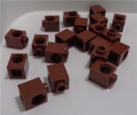 Lego Technic Parts 4620075 - 6541 Reddish Brown 1x1 Studded Brick Beam x20