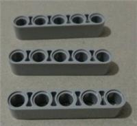 LEGO TECHNIC 4211651 - 32316 5M Beam Medium Stone Grey x3 Parts & Pieces**