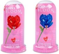 Valentines Day Gift Present Everlasting Rose in Dome 99 Piece Building Block Set