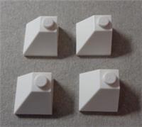 Lego Bits 3045 - 4233370 Brick 2x2 Roof Corner Slope White x4 Pieces & Parts**