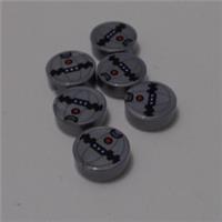 LEGO 6287874 98138 LEGO Tiles, Round 1 x 1 with Thermal Detonator Pattern x6