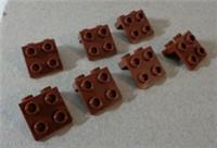 Lego 21712 44728 - 6117976 Angle Plate 1x2 2x2 Bracket Reddish Brown x7 Parts**