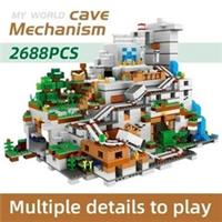 Unbuilt The Minecraft Mountain Cave 21137 Moc 2863pcs Plus Figures, Accessories