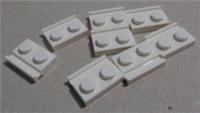 LEGO Parts 32028 - 4249563 Plate 1x2 with Door Rail Flat White x8